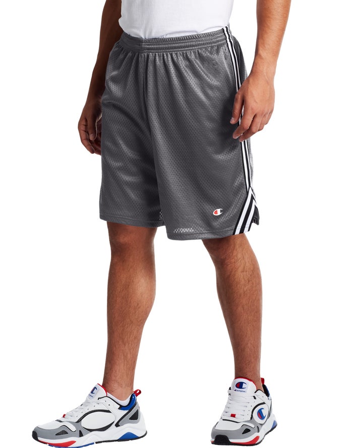 Champion Mens Shorts NZ - Lacrosse Grey ( 0756-LMTRU )